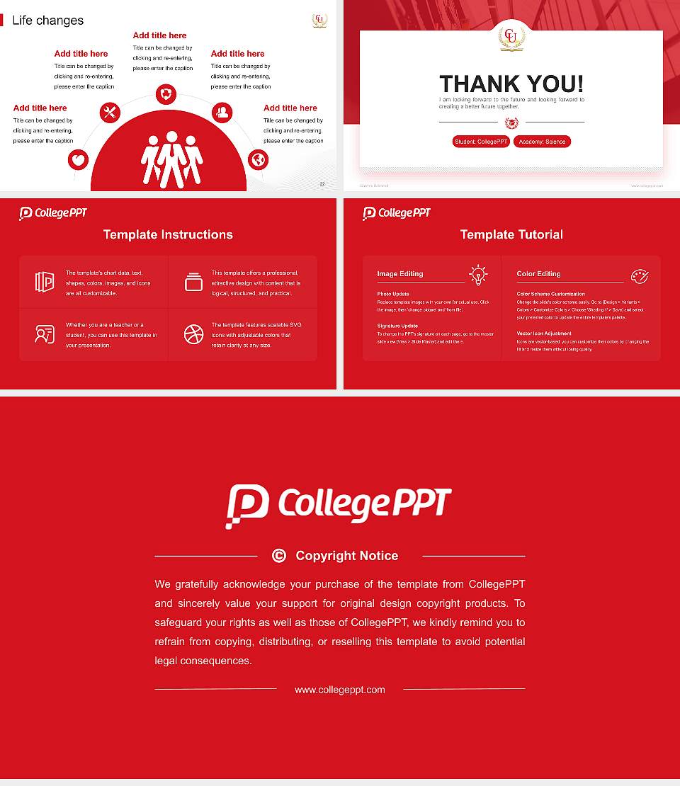 Careers Unlimited National Scholarship Defense PPT Template16:9 ratio PPT effect preview image4