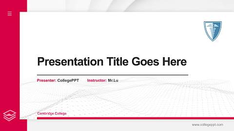 Cambridge College Thesis Proposal/Graduation Defense PPT Template