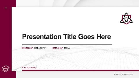 Cairn University Thesis Proposal/Graduation Defense PPT Template
