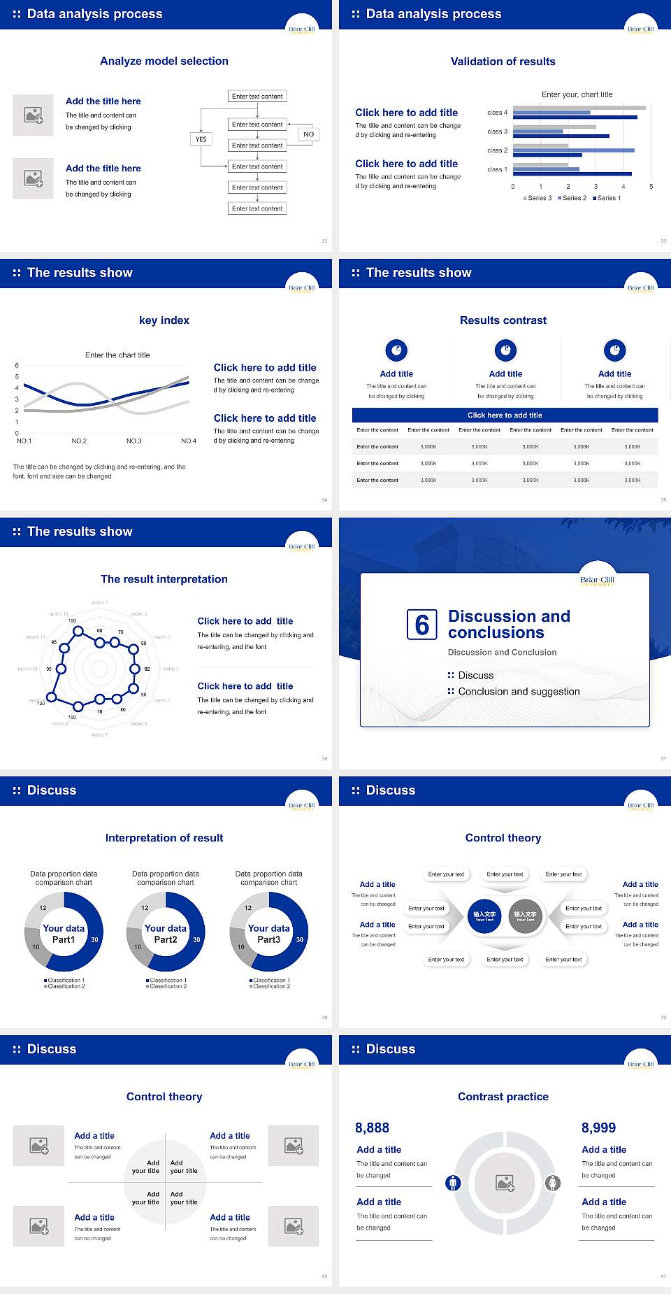 Briar Cliff University Graduation Thesis Defense PPT Template4:3 ratio PPT effect preview image5