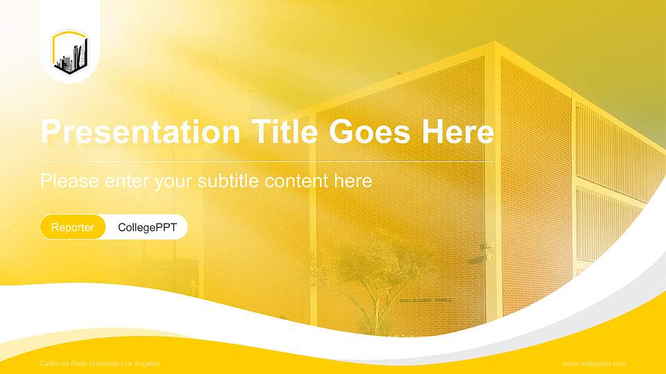California State University-Los Angeles Lecture Sharing and Networking Event PPT Template16:9 ratio PPT effect preview image