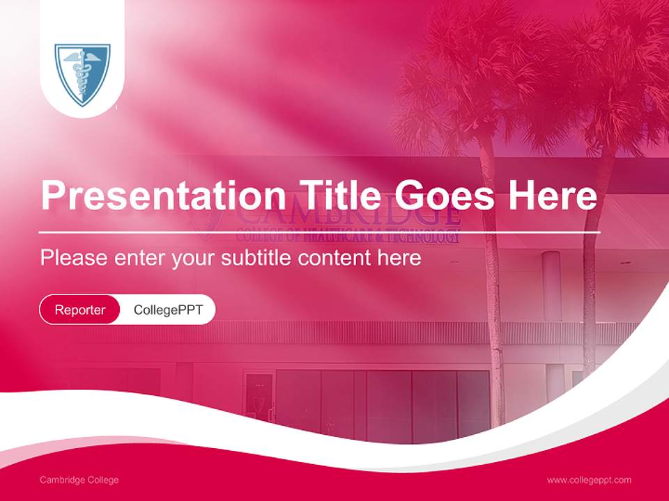 Cambridge College Lecture Sharing and Networking Event PPT Template4:3 ratio PPT effect preview image4