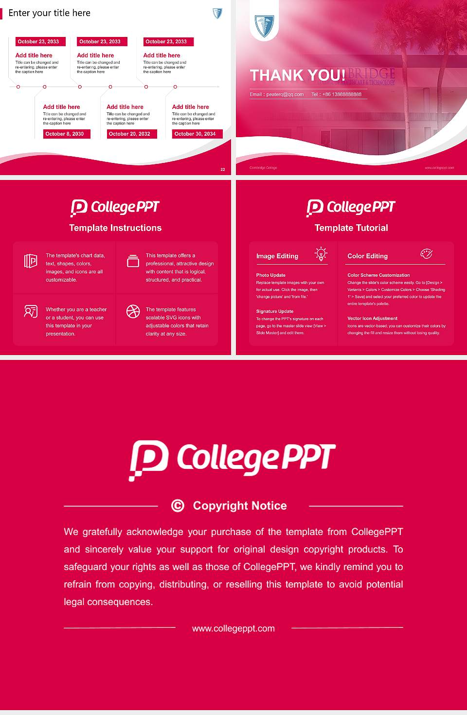 Cambridge College Lecture Sharing and Networking Event PPT Template4:3 ratio PPT effect preview image4