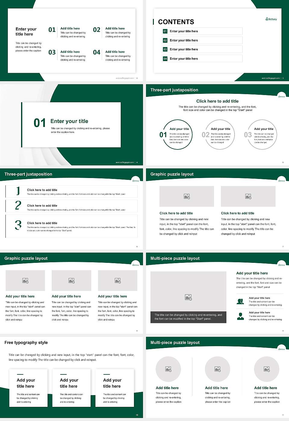 Bethany College (West Virginia) Academic Presentation/Research Findings Report PPT Template16:9 ratio PPT effect preview image2