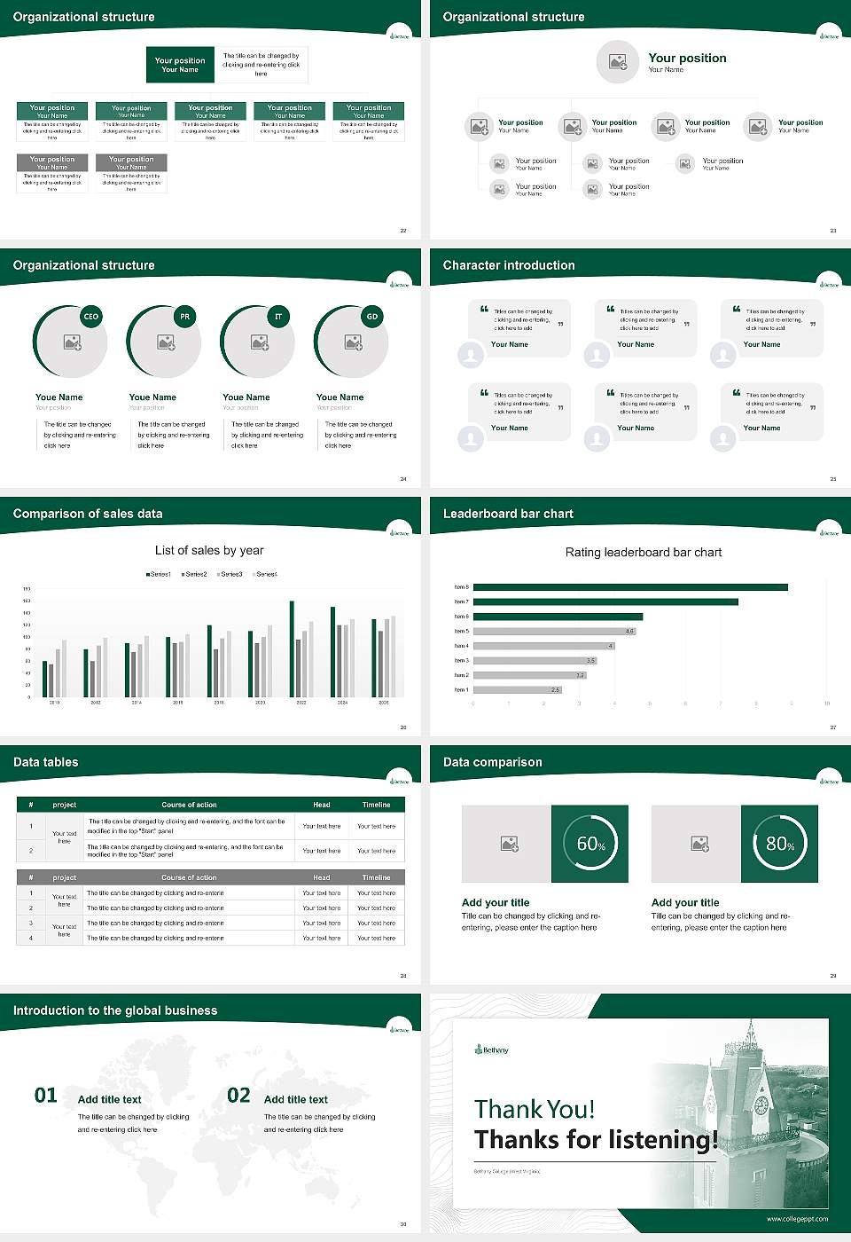 Bethany College (West Virginia) Academic Presentation/Research Findings Report PPT Template16:9 ratio PPT effect preview image4