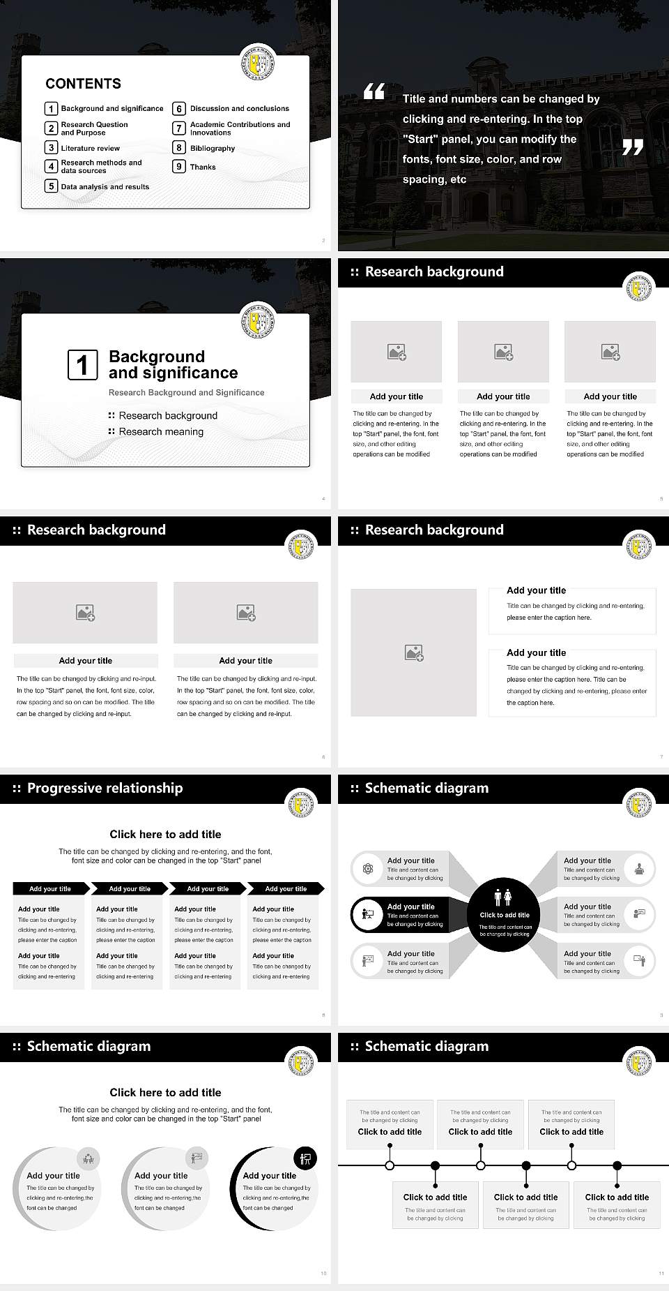 Bryn Mawr College Graduation Thesis Defense PPT Template4:3 ratio PPT effect preview image2