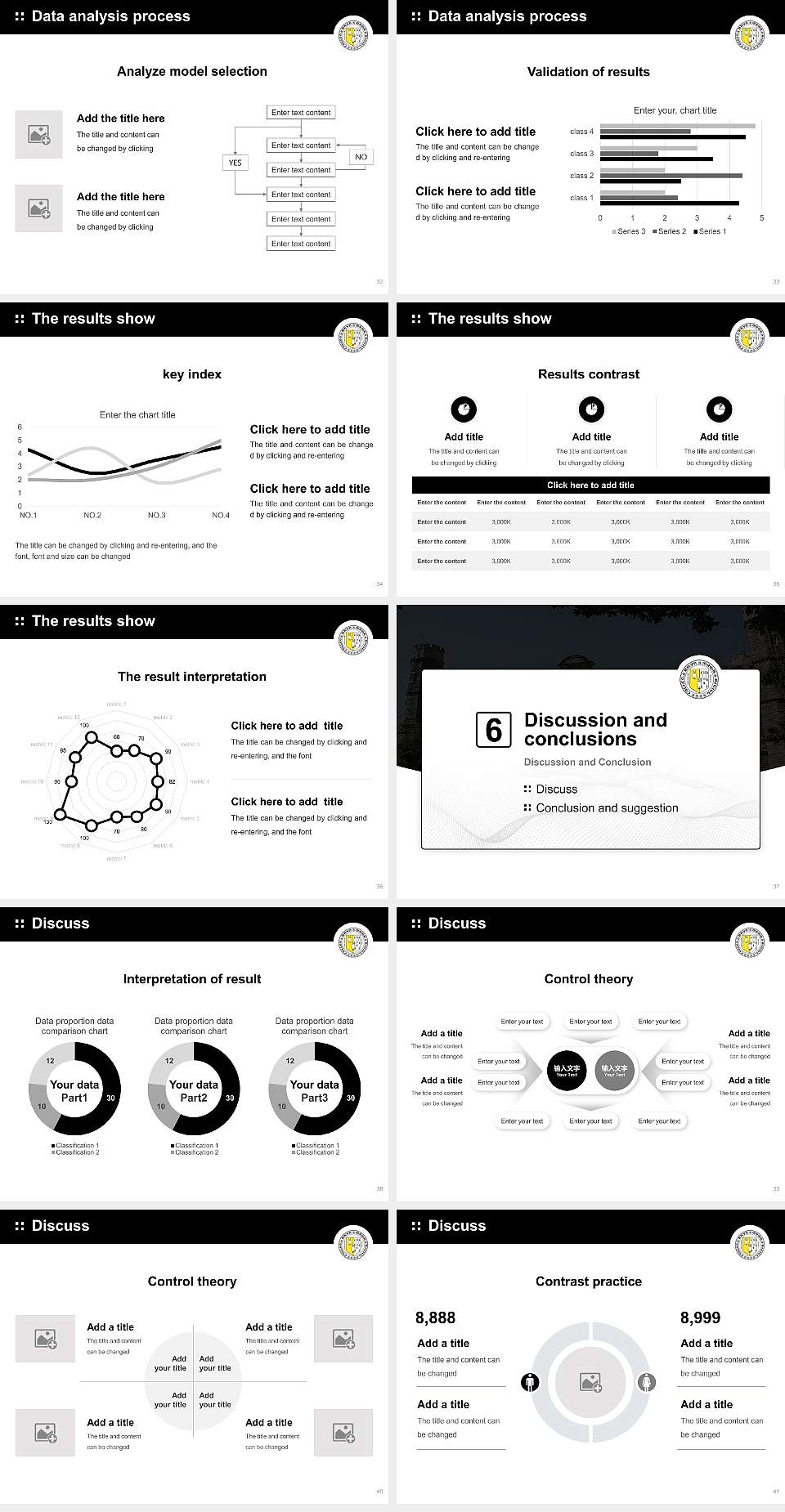 Bryn Mawr College Graduation Thesis Defense PPT Template4:3 ratio PPT effect preview image5