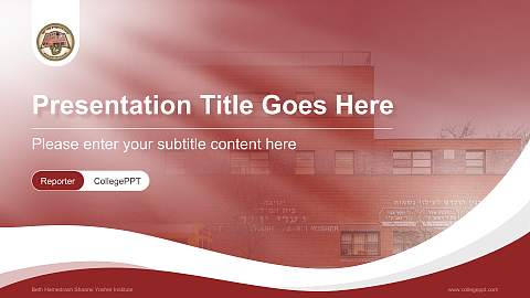 Beth Hamedrash Shaarei Yosher Institute Lecture Sharing and Networking Event PPT Template