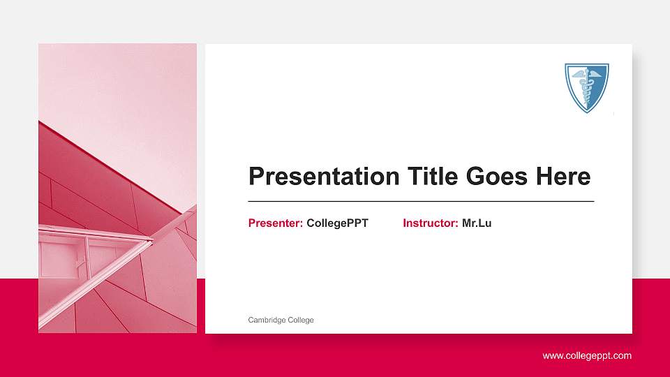 Cambridge College General Purpose PPT Template16:9 ratio PPT effect preview image