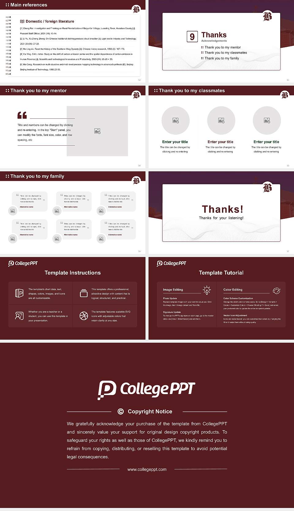 Boston Baptist College Graduation Thesis Defense PPT Template16:9 ratio PPT effect preview image7