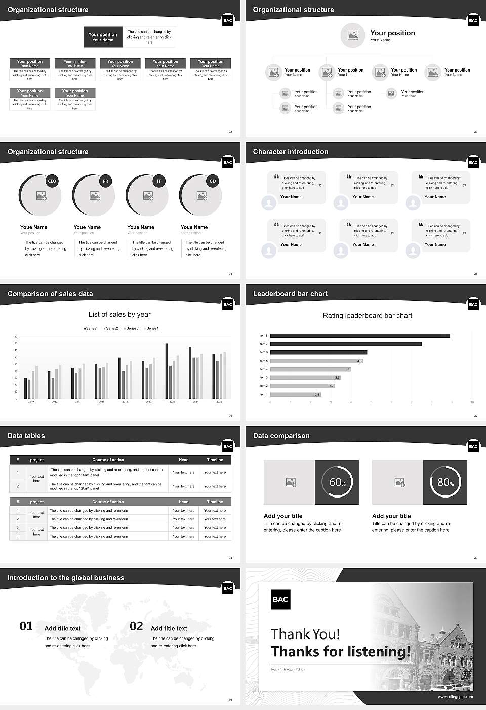 Boston Architectural College Academic Presentation/Research Findings Report PPT Template16:9 ratio PPT effect preview image4