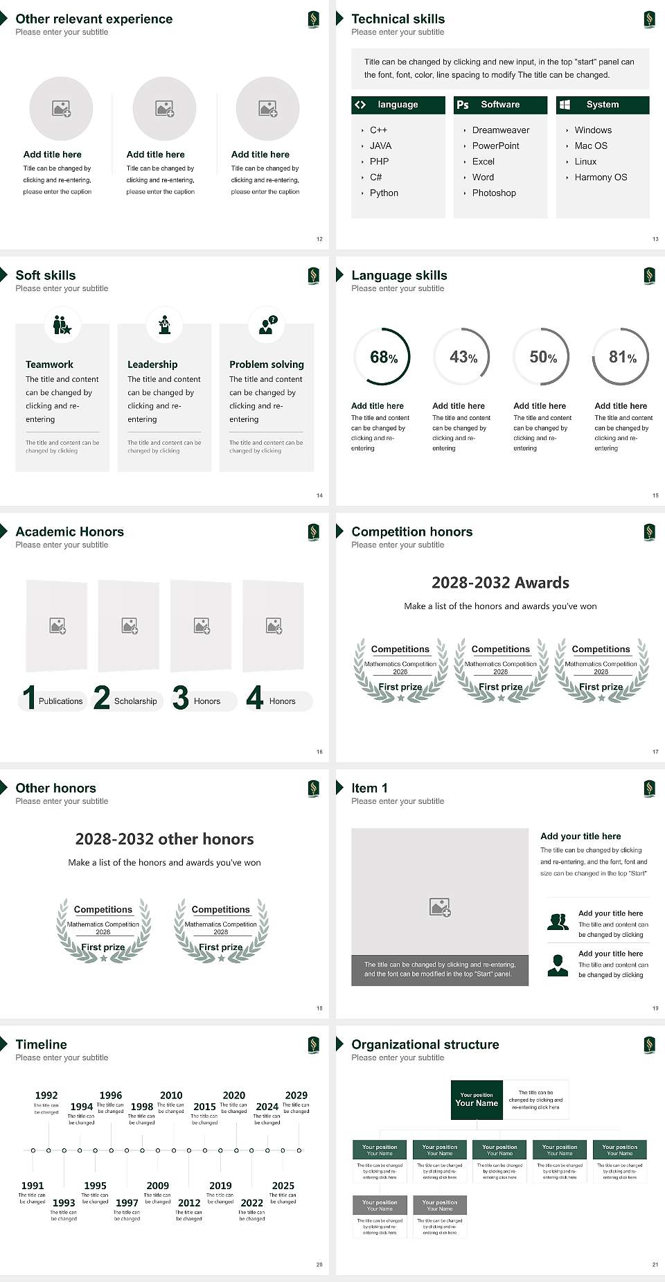 California State University-Sacramento Resume PPT Template4:3 ratio PPT effect preview image3