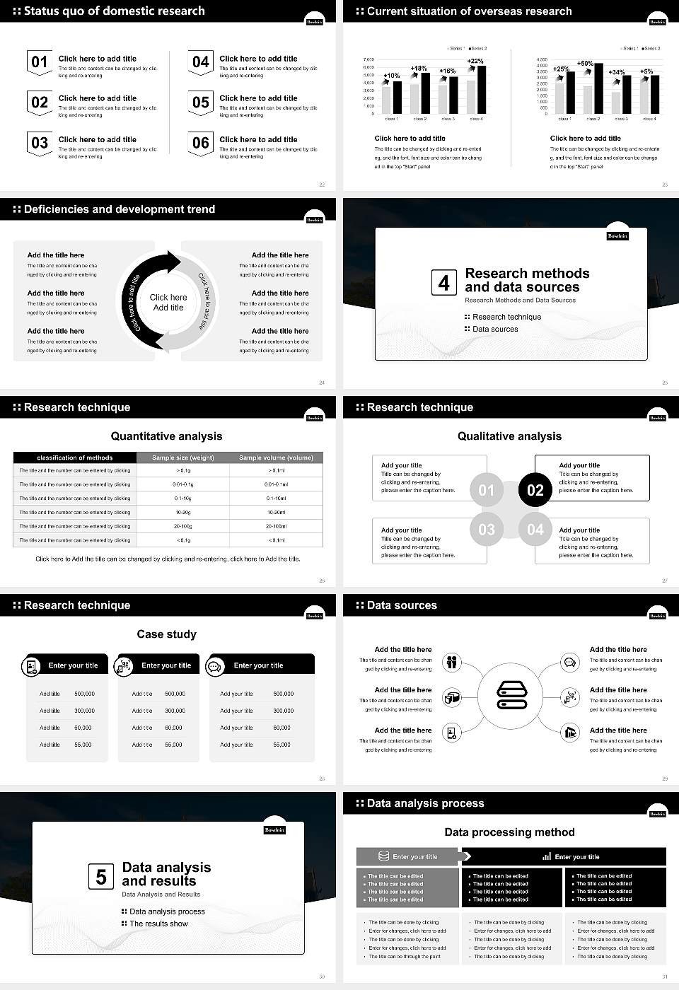 Bowdoin College Graduation Thesis Defense PPT Template16:9 ratio PPT effect preview image4