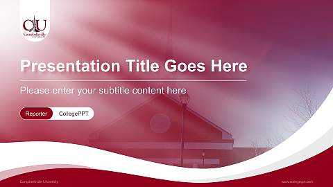Campbellsville University Lecture Sharing and Networking Event PPT Template