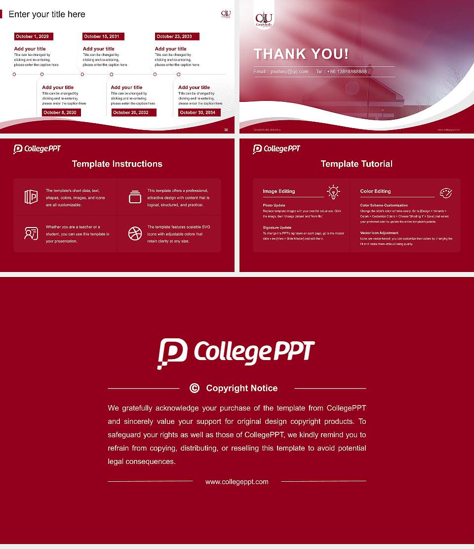Campbellsville University Lecture Sharing and Networking Event PPT Template16:9 ratio PPT effect preview image4