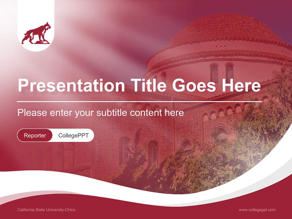 California State University-Chico Lecture Sharing and Networking Event PPT Template4:3 ratio PPT effect preview image4