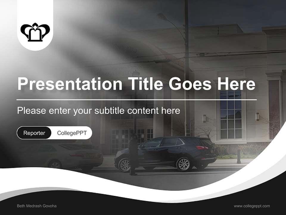 Beth Medrash Govoha Lecture Sharing and Networking Event PPT Template4:3 ratio PPT effect preview image4