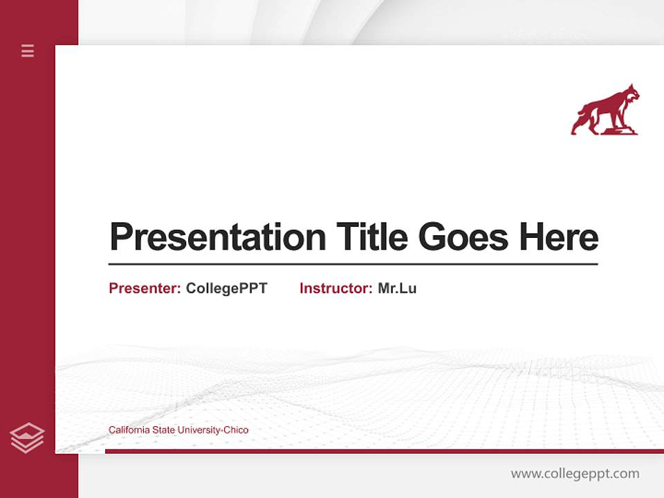 California State University-Chico Thesis Proposal/Graduation Defense PPT Template4:3 ratio PPT effect preview image5