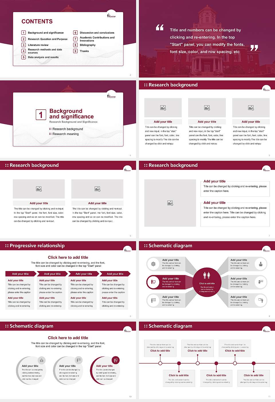 Bloomsburg University of Pennsylvania Graduation Thesis Defense PPT Template16:9 ratio PPT effect preview image2