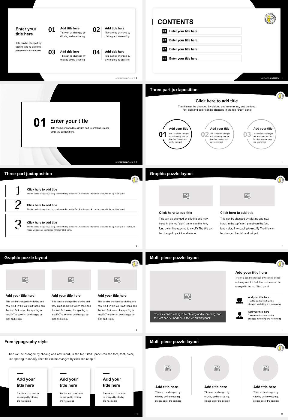 Bryn Mawr College Academic Presentation/Research Findings Report PPT Template16:9 ratio PPT effect preview image2