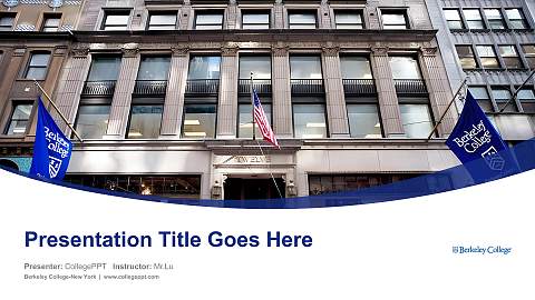 Berkeley College-New York Course/Courseware Creation PPT Template