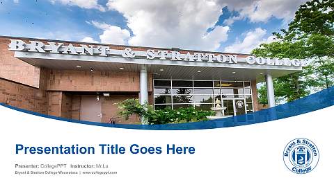 Bryant & Stratton College-Wauwatosa Course/Courseware Creation PPT Template