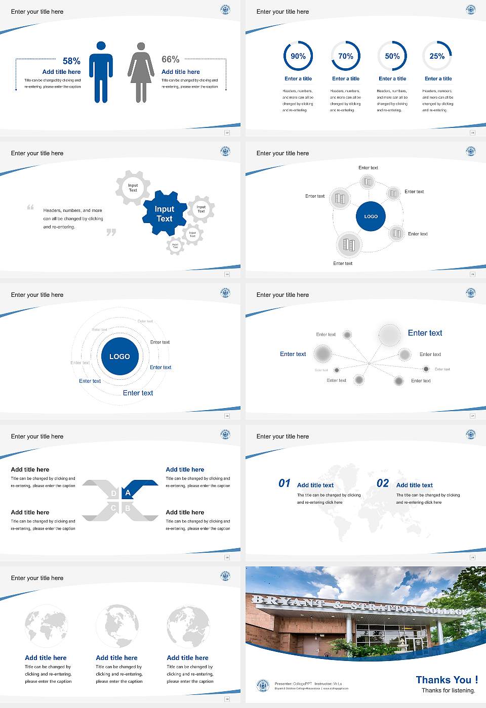 Bryant & Stratton College-Wauwatosa Course/Courseware Creation PPT Template16:9 ratio PPT effect preview image4