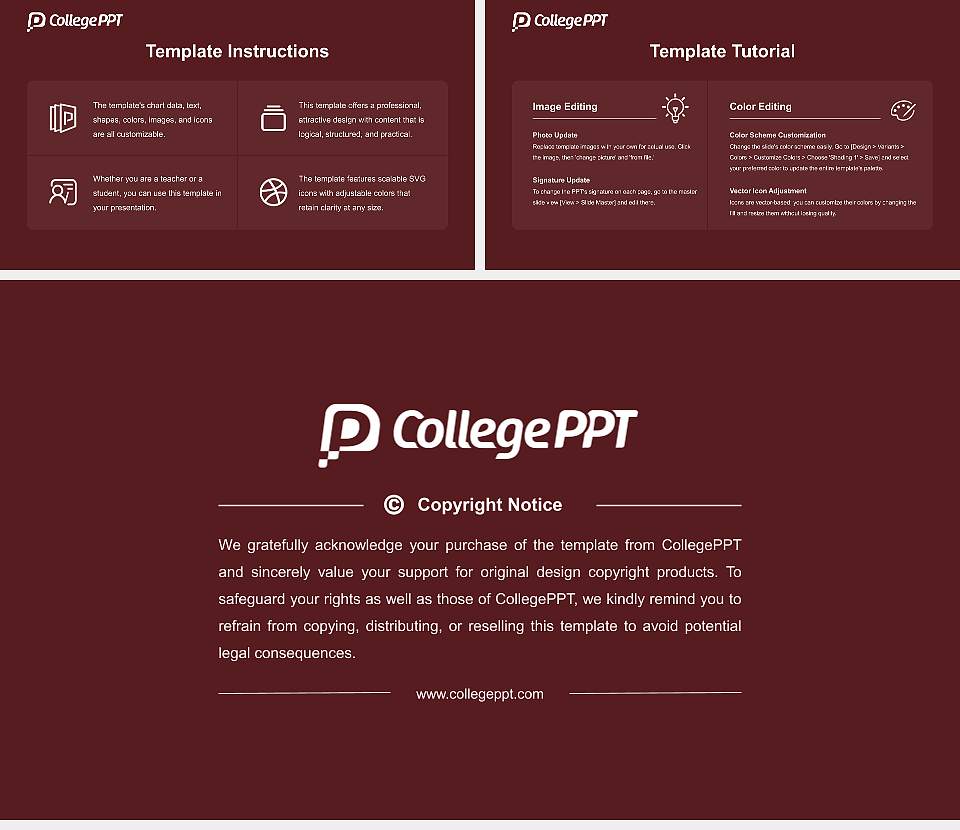 Boston Baptist College Course/Courseware Creation PPT Template16:9 ratio PPT effect preview image5