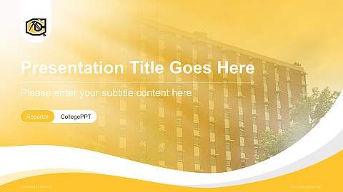 Cameron University Lecture Sharing and Networking Event PPT Template