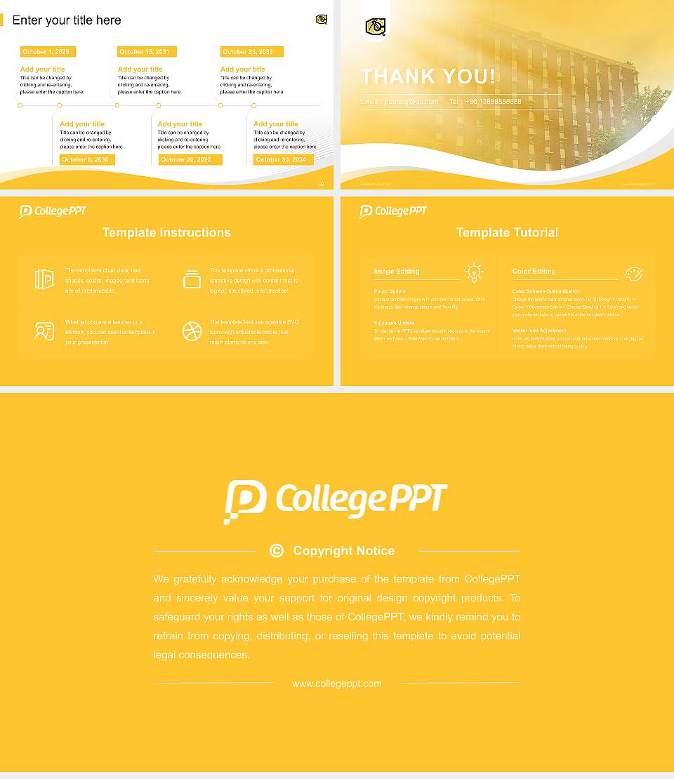 Cameron University Lecture Sharing and Networking Event PPT Template16:9 ratio PPT effect preview image4