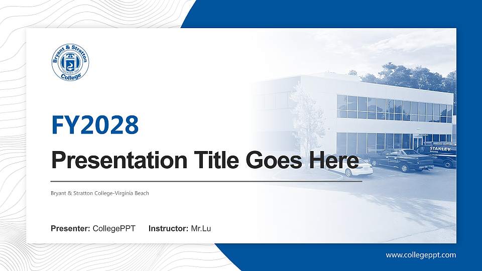 Bryant & Stratton College-Virginia Beach Academic Presentation/Research Findings Report PPT Template16:9 ratio PPT effect preview image