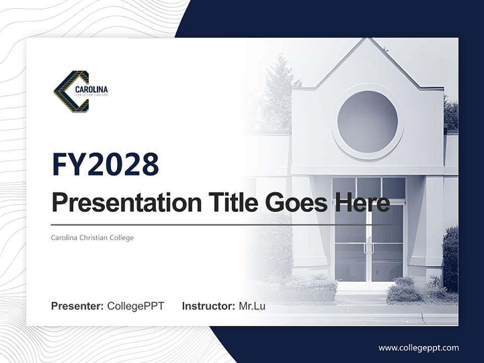 Carolina Christian College Academic Presentation/Research Findings Report PPT Template4:3 ratio PPT effect preview image5