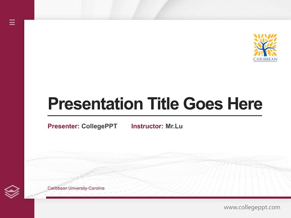 Caribbean University-Carolina Thesis Proposal/Graduation Defense PPT Template4:3 ratio PPT effect preview image5