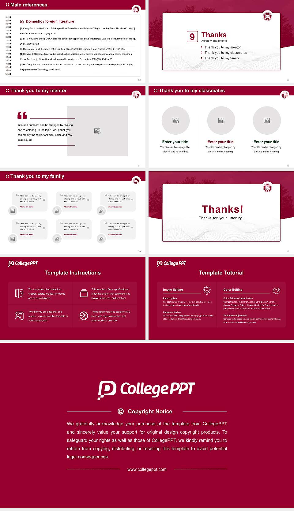 Calvin Theological Seminary Graduation Thesis Defense PPT Template16:9 ratio PPT effect preview image7