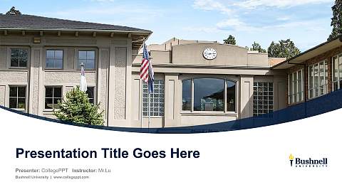 Bushnell University Course/Courseware Creation PPT Template