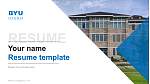 Brigham Young University-Idaho CV Modèle PPT