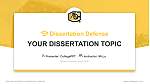 Cameron University Graduation Thesis Defense PPT Template