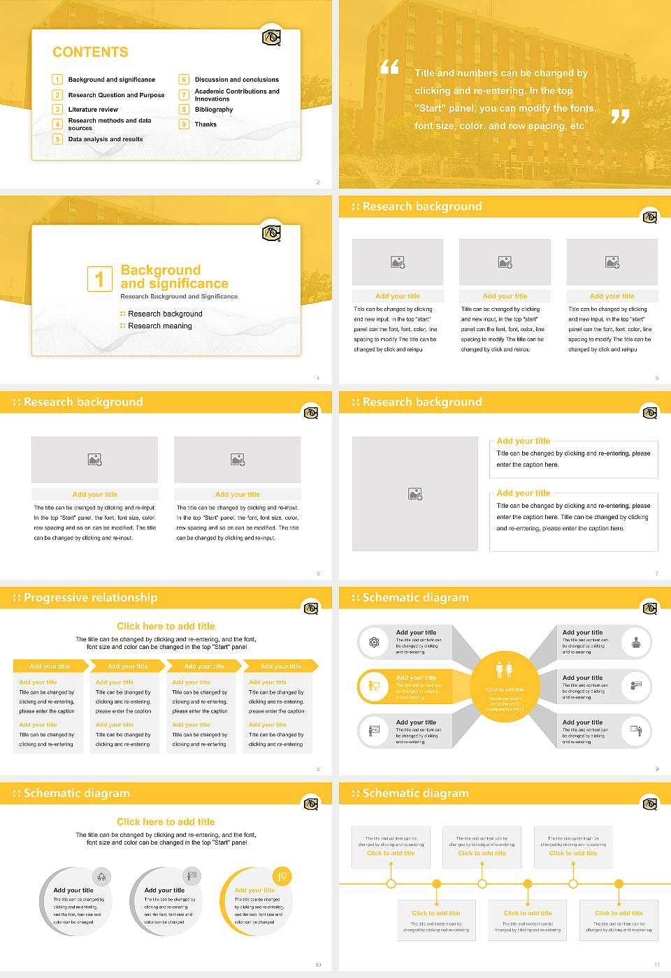 Cameron University Graduation Thesis Defense PPT Template16:9 ratio PPT effect preview image2