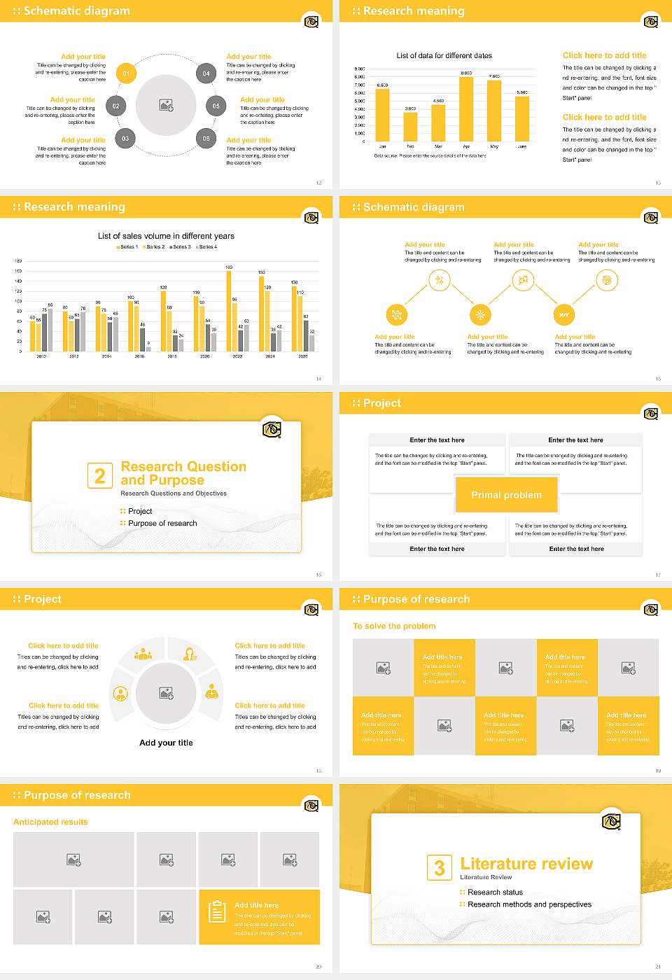 Cameron University Graduation Thesis Defense PPT Template16:9 ratio PPT effect preview image3