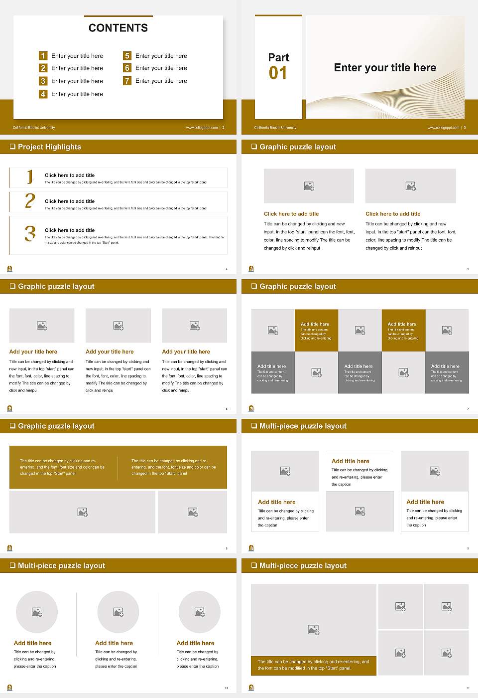 California Baptist University General Purpose PPT Template16:9 ratio PPT effect preview image2