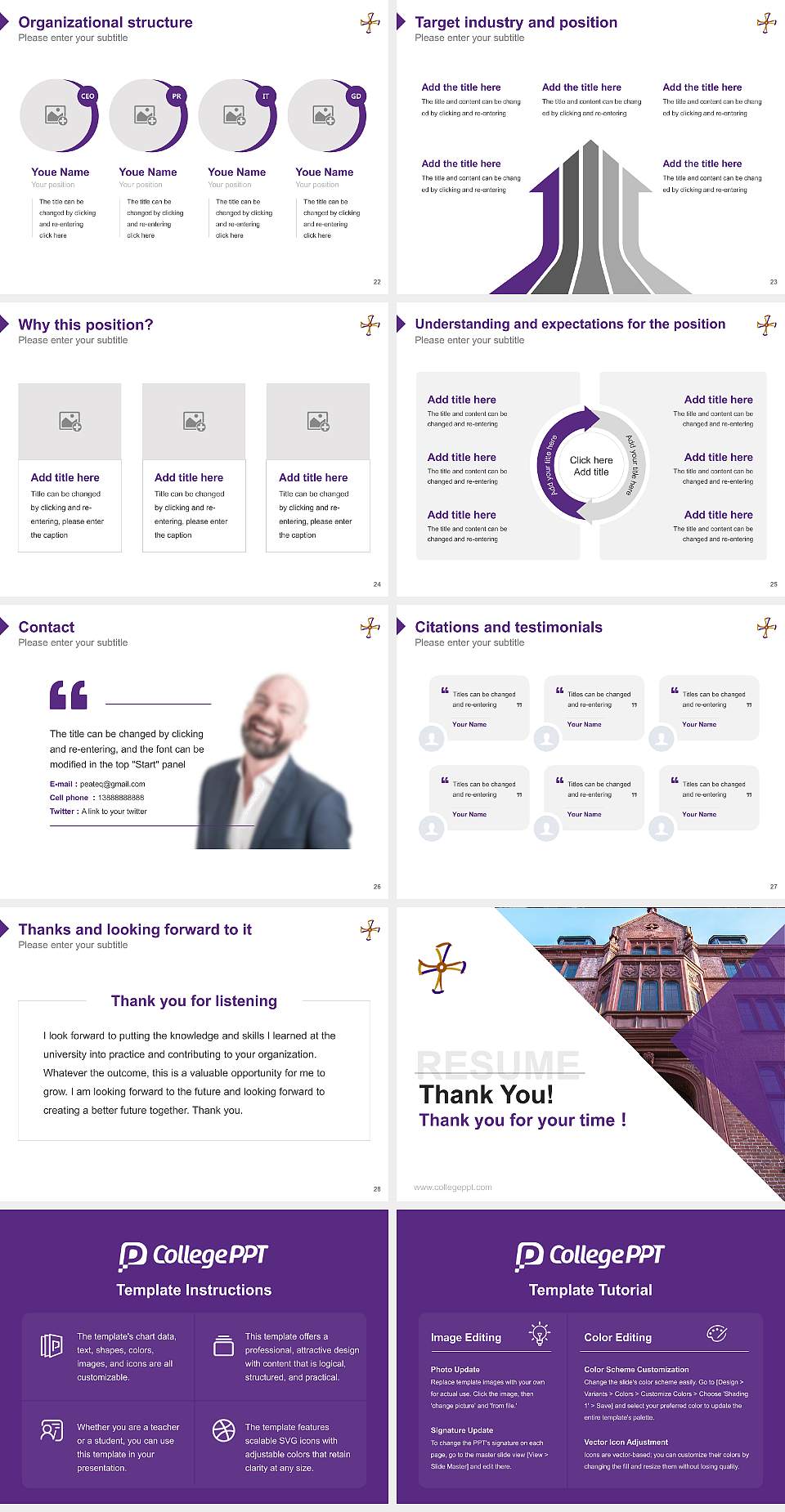Berkeley School of Theology Resume PPT Template4:3 ratio PPT effect preview image4
