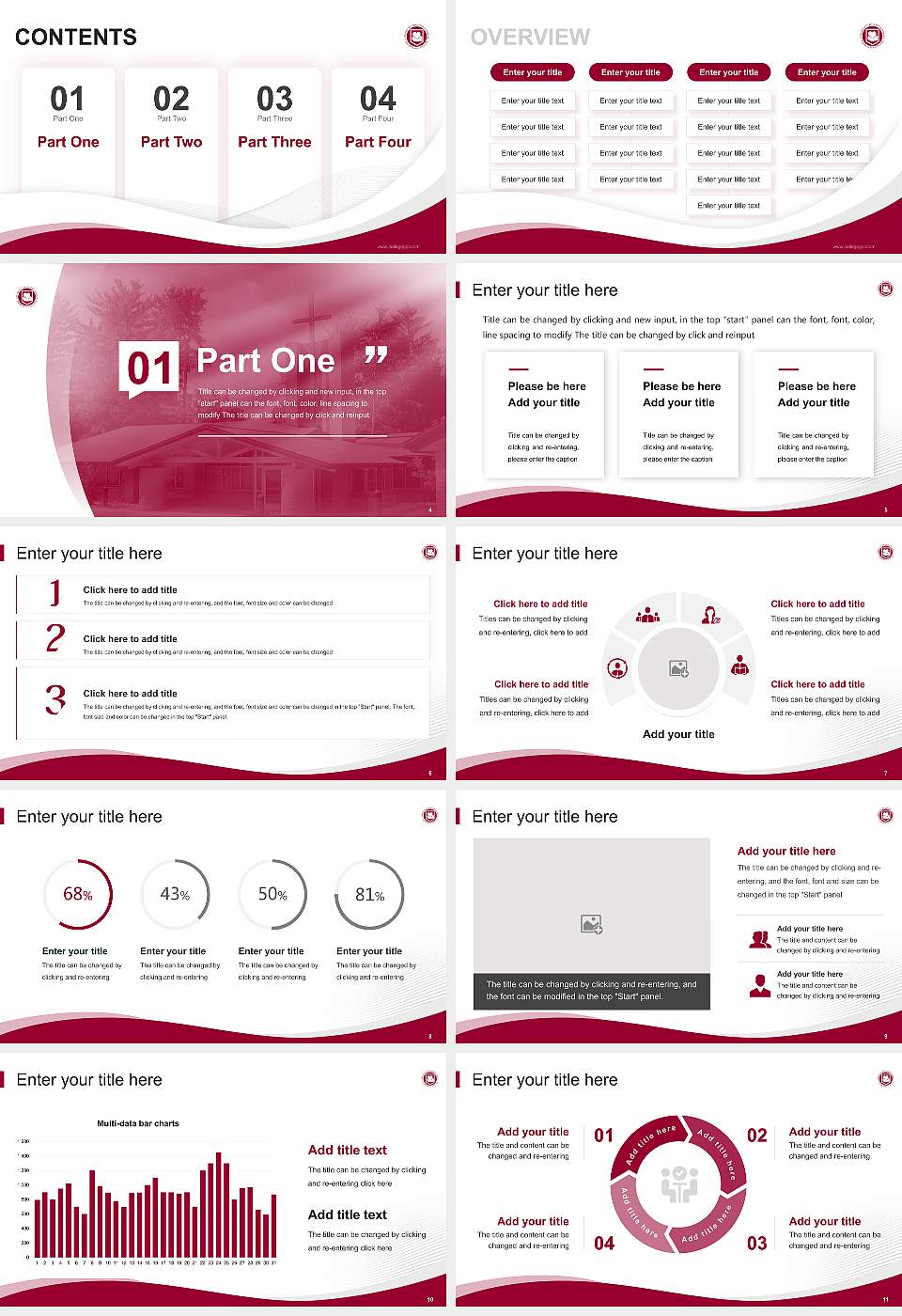 Calvin Theological Seminary Lecture Sharing and Networking Event PPT Template16:9 ratio PPT effect preview image2