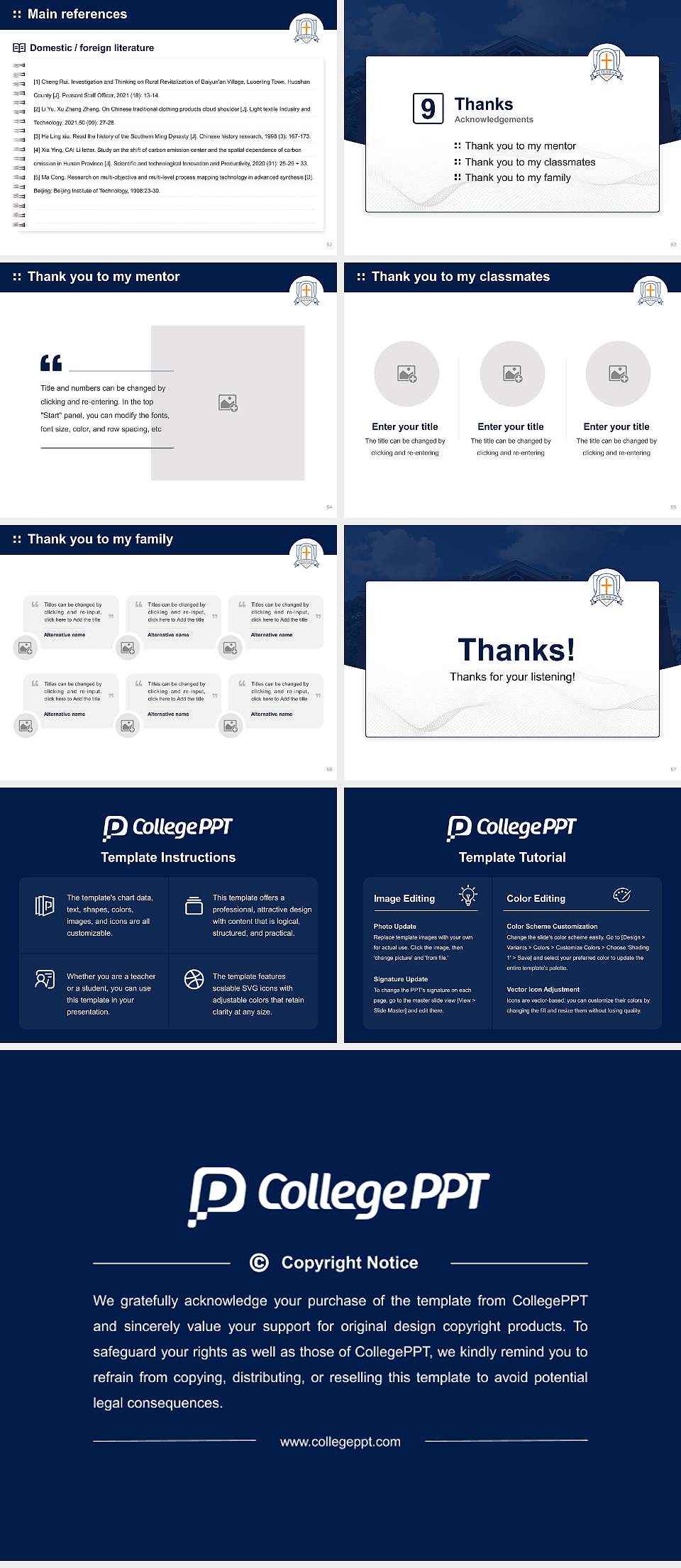 Brewton-Parker College Graduation Thesis Defense PPT Template4:3 ratio PPT effect preview image7