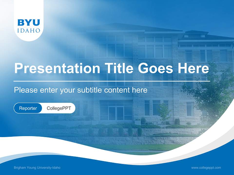 Brigham Young University-Idaho Lecture Sharing and Networking Event PPT Template4:3 ratio PPT effect preview image4