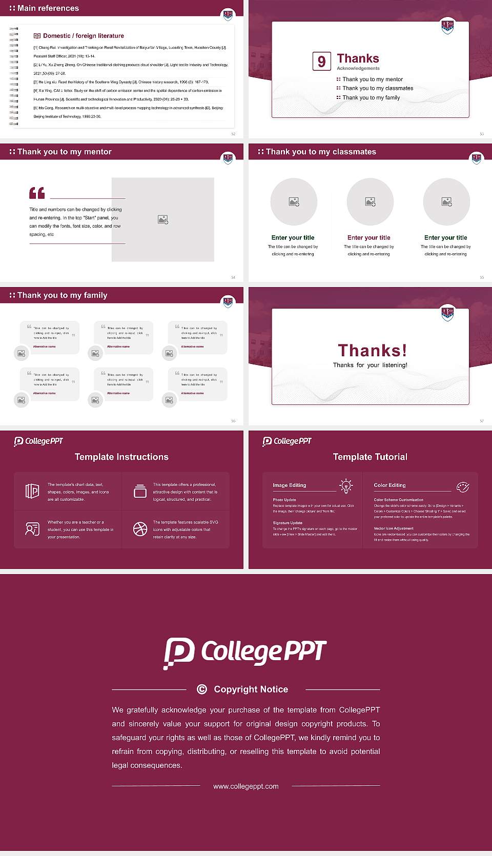 California University of Science and Medicine Graduation Thesis Defense PPT Template16:9 ratio PPT effect preview image7