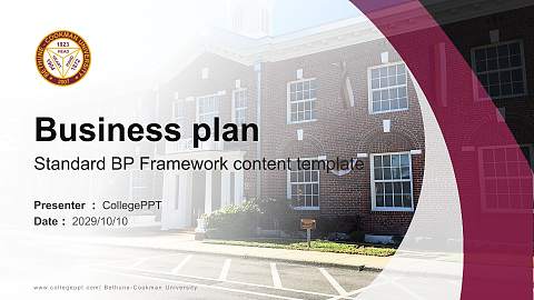 Bethune-Cookman University Competition/Entrepreneurship Contest PPT Template