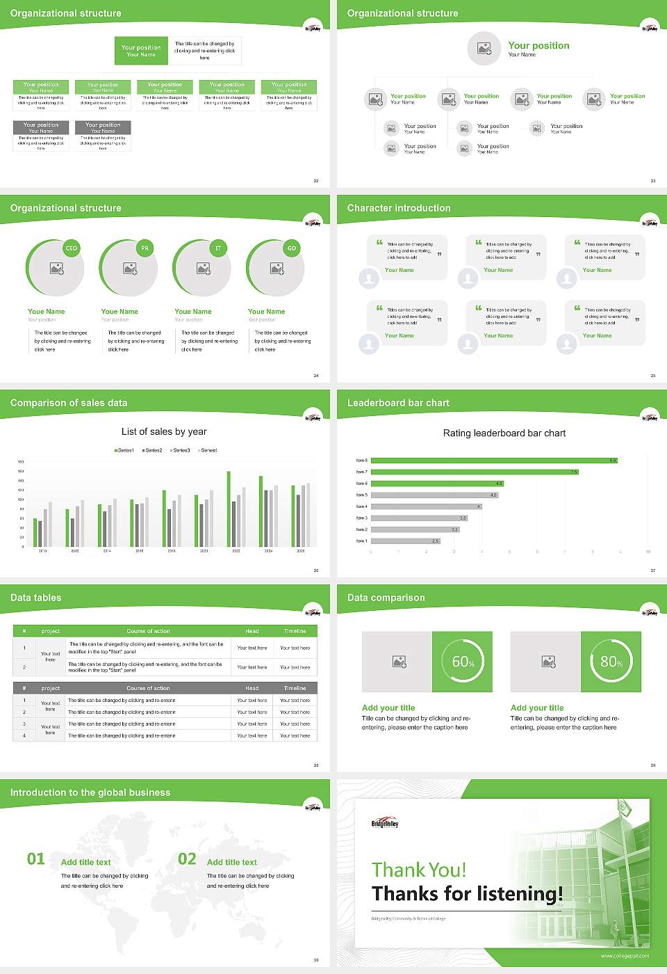 Bridgevalley Community & Technical College Academic Presentation/Research Findings Report PPT Template16:9 ratio PPT effect preview image4