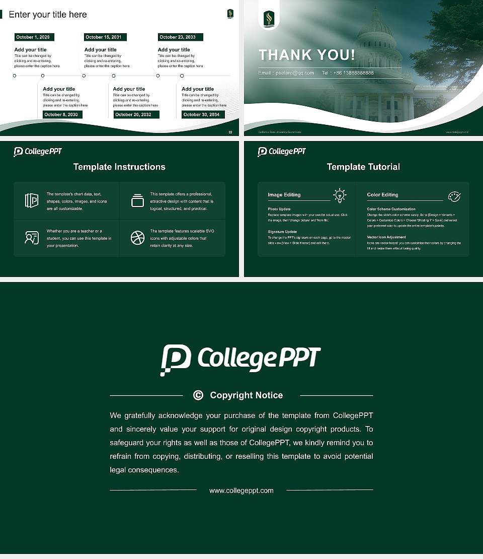 California State University-Sacramento Lecture Sharing and Networking Event PPT Template16:9 ratio PPT effect preview image4