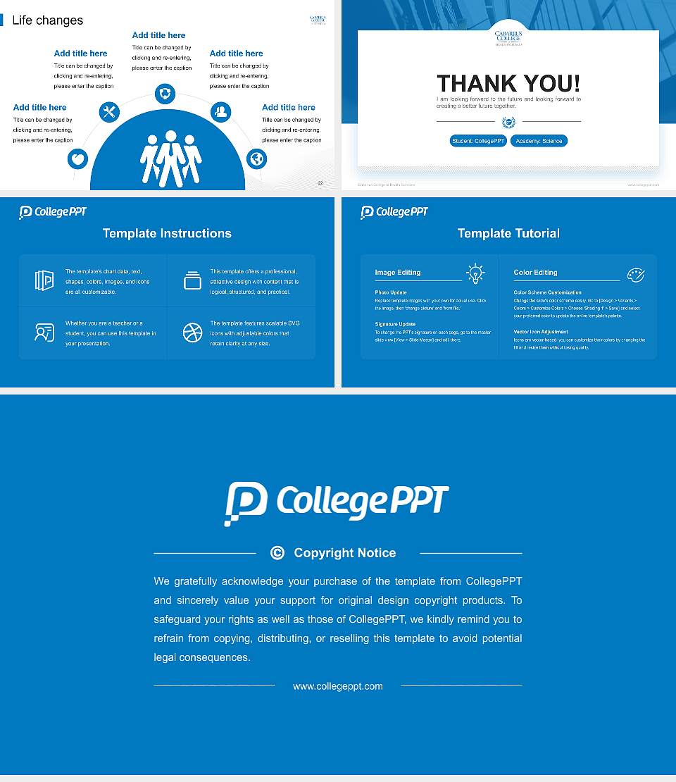 Cabarrus College of Health Sciences National Scholarship Defense PPT Template16:9 ratio PPT effect preview image4