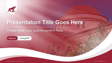 California State University-Chico Lecture Sharing and Networking Event PPT Template